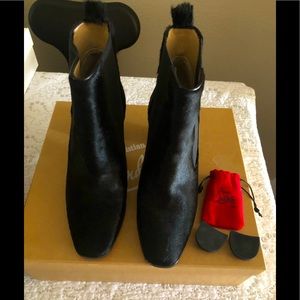 New Christian Louboutin pony hair boots sz 38.5